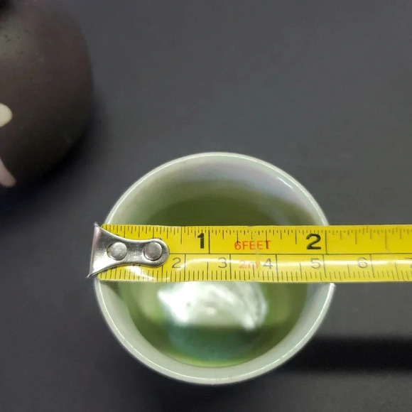 Vintage Sake Set in Green Stone 3-pc Set - Picture 10 of 11